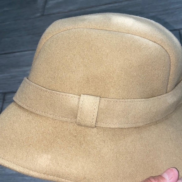 J.CREW Factory Wool Brown Felt Cloche Hat Sz M\L - Picture 7 of 9